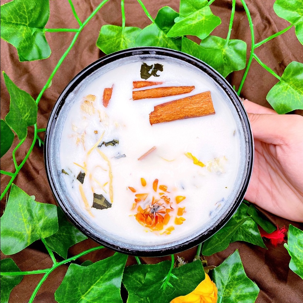 soy cinnamon herb candle